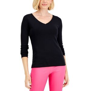 Charter Club Petite V Neck Top